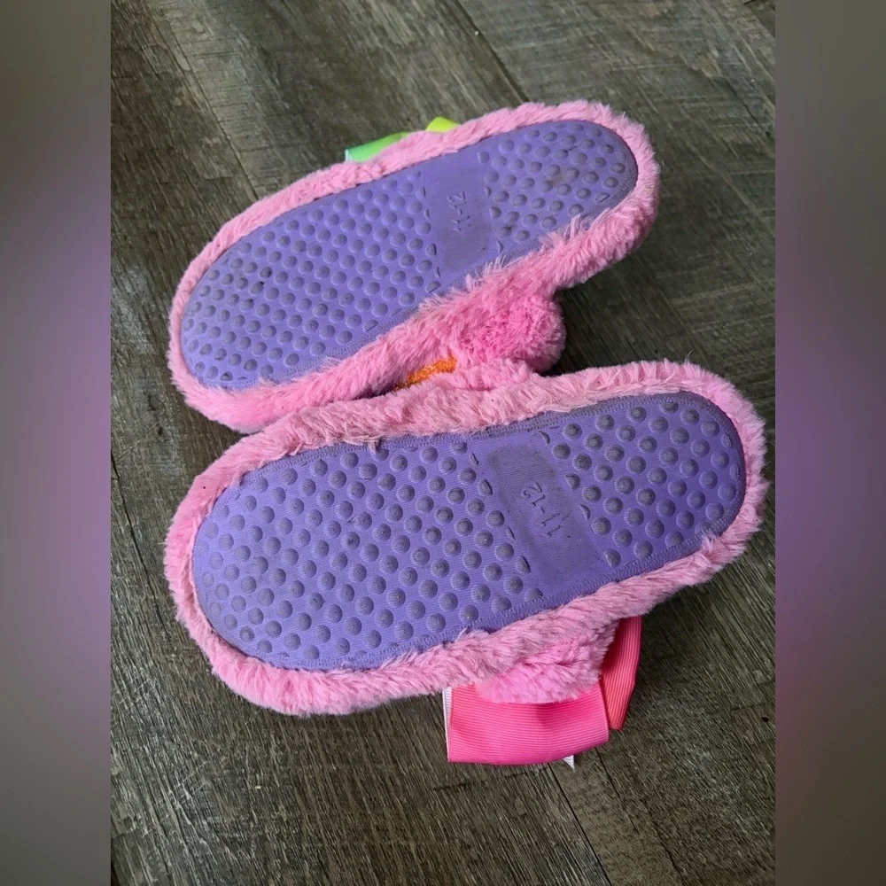 Jojo Siwa Girls Slippers with Bow - Pink Multicolor